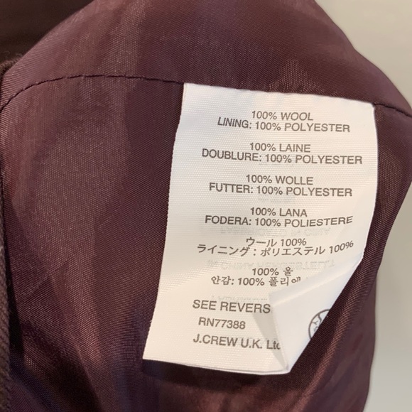 J.Crew Knotted Sheath Dress in Super 120s Wool Burgundy 2 - Picture 7 of 8